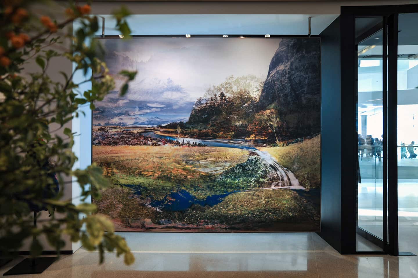 Alex Fischer, Tonight And Day, 2018 92&times108 in giclee on enhanced matte, double sided install