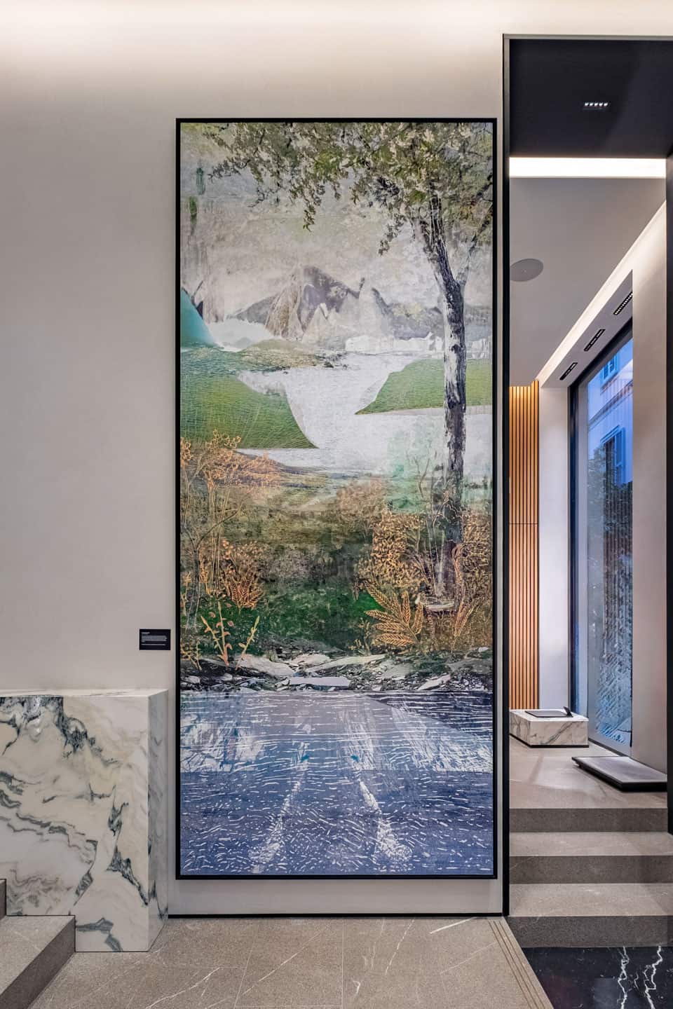 Alex Fischer, Proscenium, 2019, 144 &times; 60 inch matte gicleé