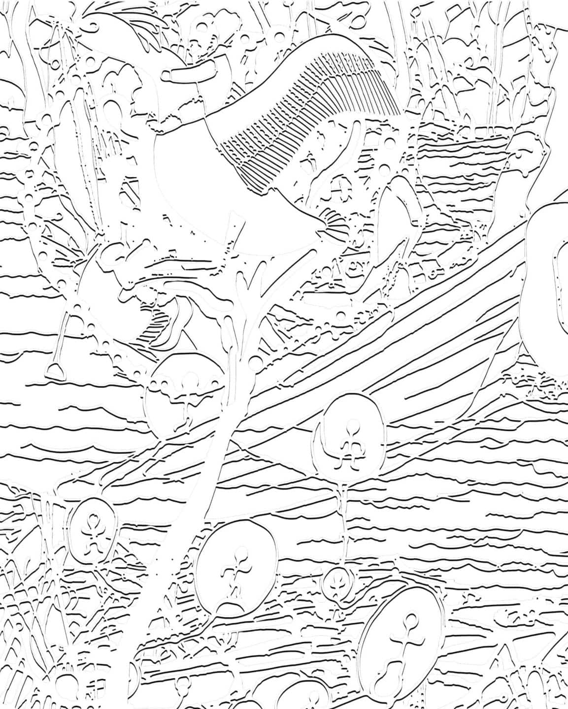 Alex Fischer &amp; Qavavau Manumie, ᐃᒻᒪᕕᒻᒥ Upon the Sea 海上, 2021, design detail