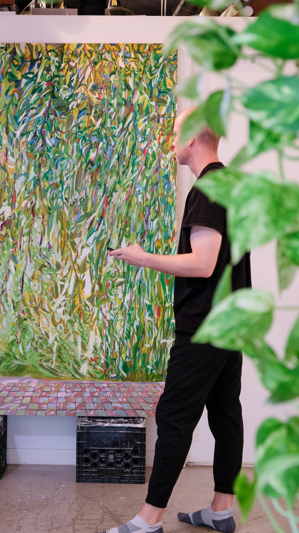 Alex Fischer in his studio, 2024